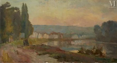 Albert LEBOURG (Montfort-sur-Risle 1849 - Rouen 1928)-Bords de Seine-img1