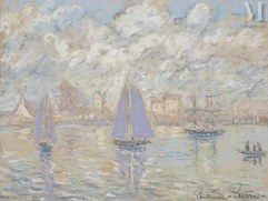 Paul Emile PISSARRO (Eragny 1884 - Clecy 1972)-Marine-img1