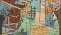 André LHOTE (Bordeaux 1885-Paris 1962)-Le port de Bordeaux-img1