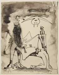Wifredo LAM (Sagua la Grande Cuba 1902- Paris 1982)-Composition 1946-img1