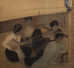 PHAM HAU (1903-1995)-Femmes musiciennes/Female musicians, 1933-img1