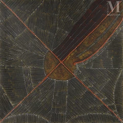 Kathleen Petyarre (c. 1940 - 2018)-Mountain Devil Lizard Dreaming-img1