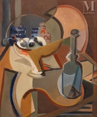 Youla CHAPOVAL (Kiev 1919 - Paris 1951)-Nature morte cubiste-img1