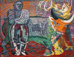 Esther CARP (Skierniewice 1897 – Créteil 1970)-L’homme au taureau-img1