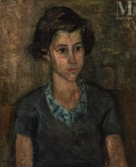 Max BAND (Naumestis 1900- Etats- Unis 1974)-Portrait de jeune fille-img1