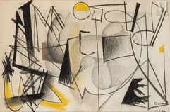 Youla CHAPOVAL (Kiev 1919 - Paris 1951)-Composition abstraite-img1