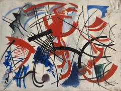 Youla CHAPOVAL (Kiev 1919 - Paris 1951)-Bleu, blanc, rouge-img1