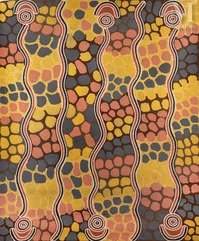 Paddy Carroll Tjungurrayi (c. 1927 - 2002)-Man Dreaming-img1