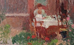 Joseph DELATTRE (Deville -Lès-Rouen 1858-Petit-Couronné 1912)-Famille dans un intérieur-img1