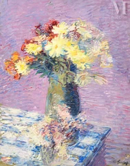 Nicolas TARKHOFF (Moscou 1871 - Orsay 1930)-Bouquet de fleurs-img1