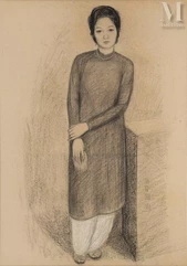 *MAI TRUNG THU (1906-1980)-Jeune fille (Thiếunữ), 1935-img1
