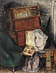 Zygmunt DOBRZYCKI (Oleskin 1896- Beauvallon 1970)-La bibliothèque-img1