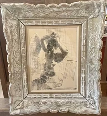 MAYO (Pseudonyme de Antoine MALIARAKIS)-Femme se coiffant-img1