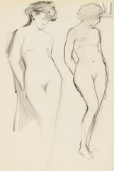 Richard Edward MILLER (Saint Louis, Missouri 1875 – Saint Augustine, Floride1943)-Etude de nus-img1