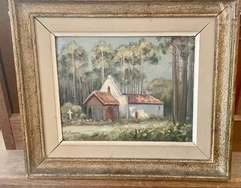 Jean Roger SOURGEN (1883-1978)-La chapelle saint Laurent de Maa à Moliets-img1