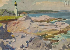 Saliba Douaihy (Liban, 1912 - 1994)-Paysage-img1