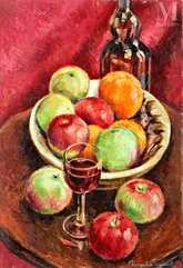 Georges Anatolievich de POGEDAIEFF (Yalta 1894 - Ménerbes 1971)-Les pommes dans la coupe de Bernard-img1