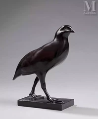 François POMPON (Saulieu 1855 - Paris 1933)-"Perdreau rouge"-img1