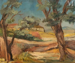 Adolphe FEDER (Odessa 1886-Auschwitz 1943)-Paysage de Provence-img1