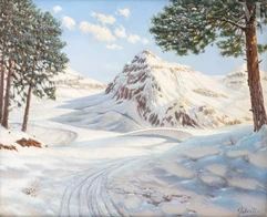 Piotr Ivanovitch LIVOFF (1882-1944)-Paysage enneigé-img1