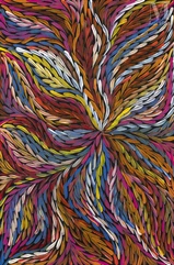 Rosemary Bird Petyarre (c. 1950 - )-Wild Yam Leaf, 2022-img1