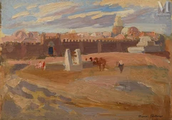 Marcel PARTURIER (1901 - 1976)-Devant Kairouan-img1