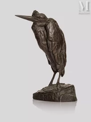 Emmanuel FREMIET (1824 - 1910)-"Heron"-img1