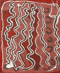 Katarra Butler Napaltjarri (c. 1946 - )-Sans titre, 1999-img1