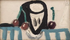 Pablo PICASSO (Malaga 1881 - Mougins 1973)-Verre et cerises-img1