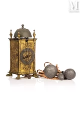 Horloge lanterne-dite türmchenuhr à poids en forme tour rectangulaire-img1