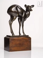 Armand PETERSEN (1891-1969)-"Antilope dos rond"-img1