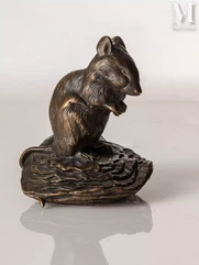 Emmanuel FRÉMIET (1824 - 1910)-"Souris et huitre"-img1