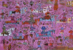 Reza Derakshani (Iran, 1952)-Pink Night Hunt-img1