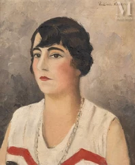 Paul-Emile PISSARRO, dit Paulémile (Eragny 1884 - Clecy 1972)-Portrait de jeune femme-img1