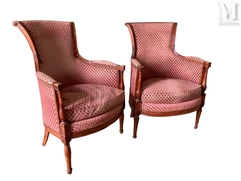 Paire de bergères d'époque Directoire--img1