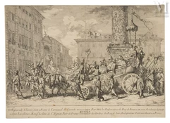 Jean-Baptiste-Marie PIERRE (1713-1789)-Mascarade chinoise faite à Rome, le carnaval de l'année 1735 par les pensionaires du Roi de France en son  Académie des Arts.-img1