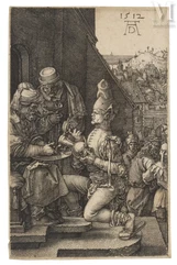 Albrecht DURER (1471-1528)-Pilate se lavant les mains, planche de la Passion-img1