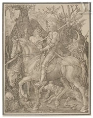 Albrecht DURER (1471-1528)-Le Chevalier, la mort et le diable-img1
