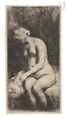 REMBRANDT VAN RIJN (1606-1669)-Baigneuse assise-img1