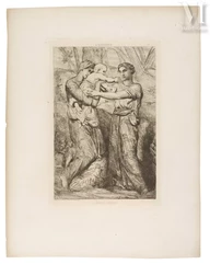 Théodore CHASSERIAU (1819-1856)-La mère et l'enfant-img1