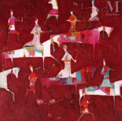 Reza Derakshani (Iran, 1952)-Hunt Burgundy-img1