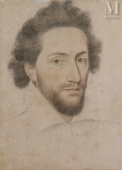 Etienne DUMONSTIER (Paris 1540 -1603)-Portrait d’homme barbu-img1