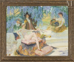 Paul Jean GERVAIS (1859-1944)-Scène galante-img1