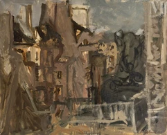 Isaac CELNIKIER (Varsovie 1923 – Ivry-sur-Seine 2011)-Vue depuis les toits de Paris-img1