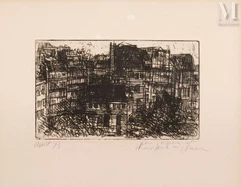 Isaac CELNIKIER (Varsovie 1923 – Ivry-sur-Seine 2011)-Les toits de Paris-img1