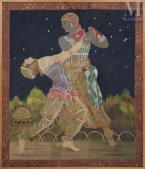 Ecole FRANCAISE d'après Valentine HUGO-Ballets russes-img1