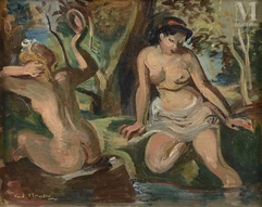 André PLANSON ( La Ferté sous Jouarre 1898-1981)-Baigneuses-img1
