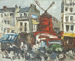 Fernand HERBO  (Orchies 1905 - Honfleur 1995)-
Le Moulin Rouge-img1