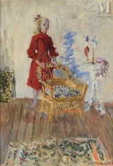 Constantin TERECHKOVITCH (Moscou 1902 - Monaco 1978)-Jeune fille au fauteuil-img1