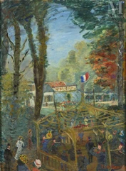 Constantin TERECHKOVITCH (Moscou 1902 - Monaco 1878)-Le kiosque à musique-img1